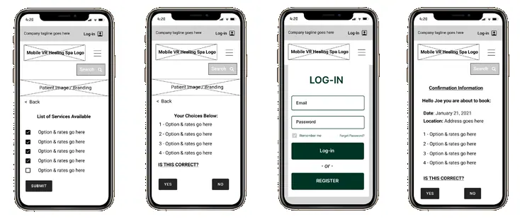 Mobile VR Healing Spa App - UX Case Study w/ Figma Prototype