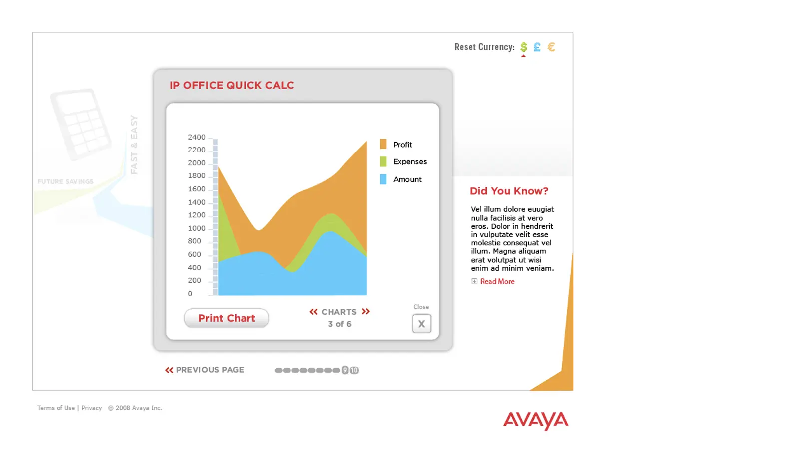 Avaya IP Office Quick Calc