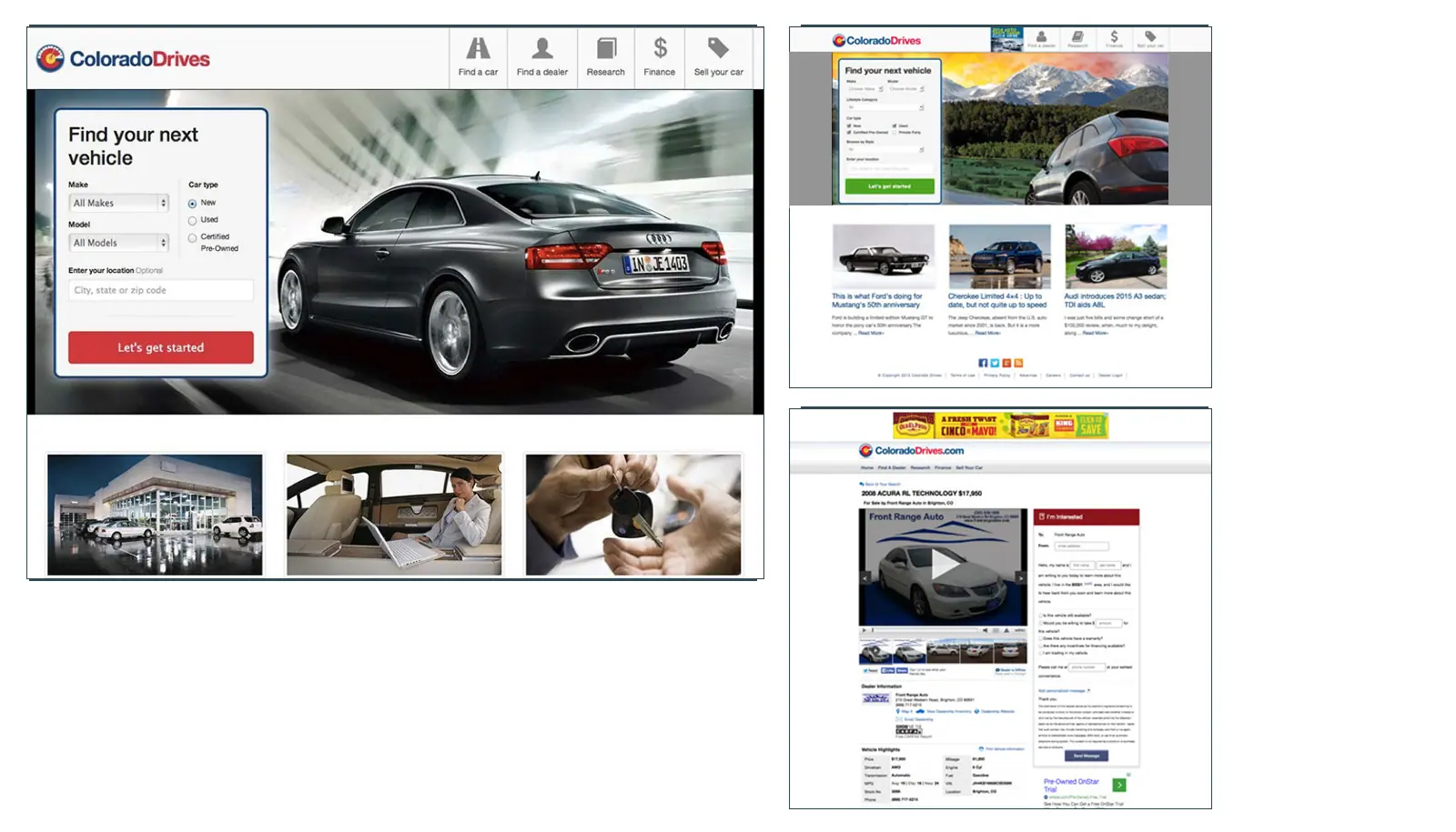 Colorado Drives Website Design