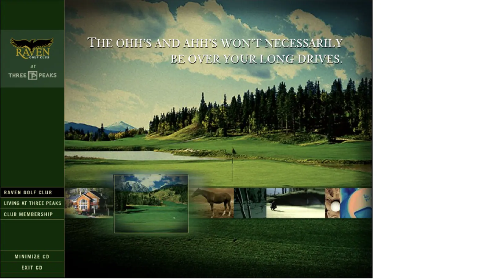 Raven Golf Club at Three Peaks CD-ROM