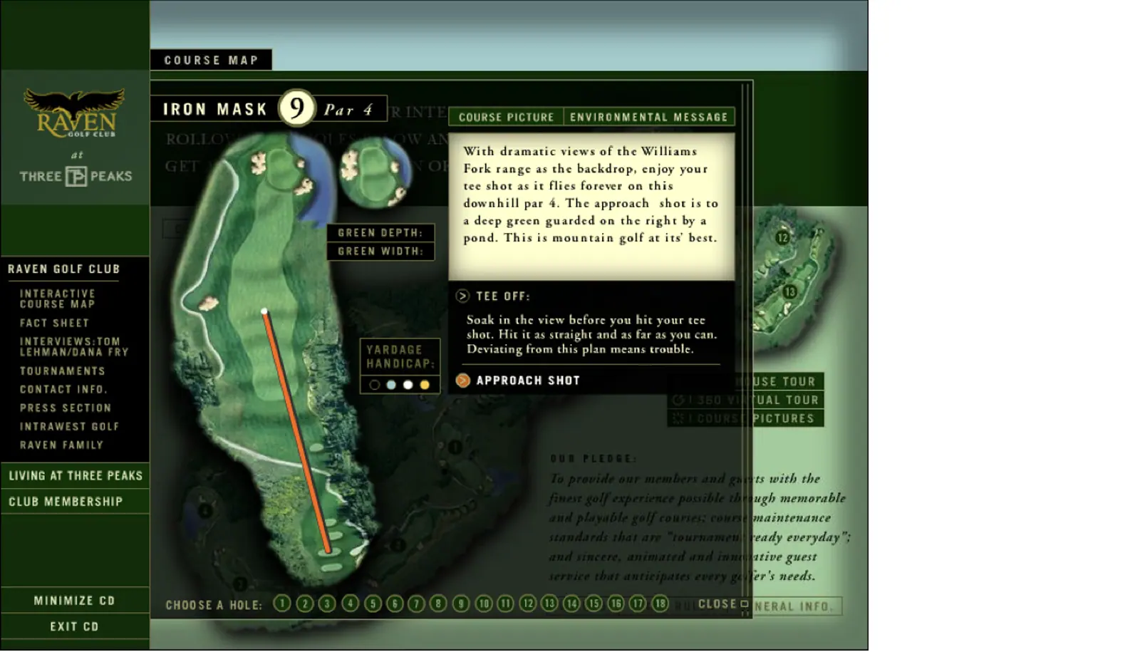 Raven Golf Club at Three Peaks CD-ROM