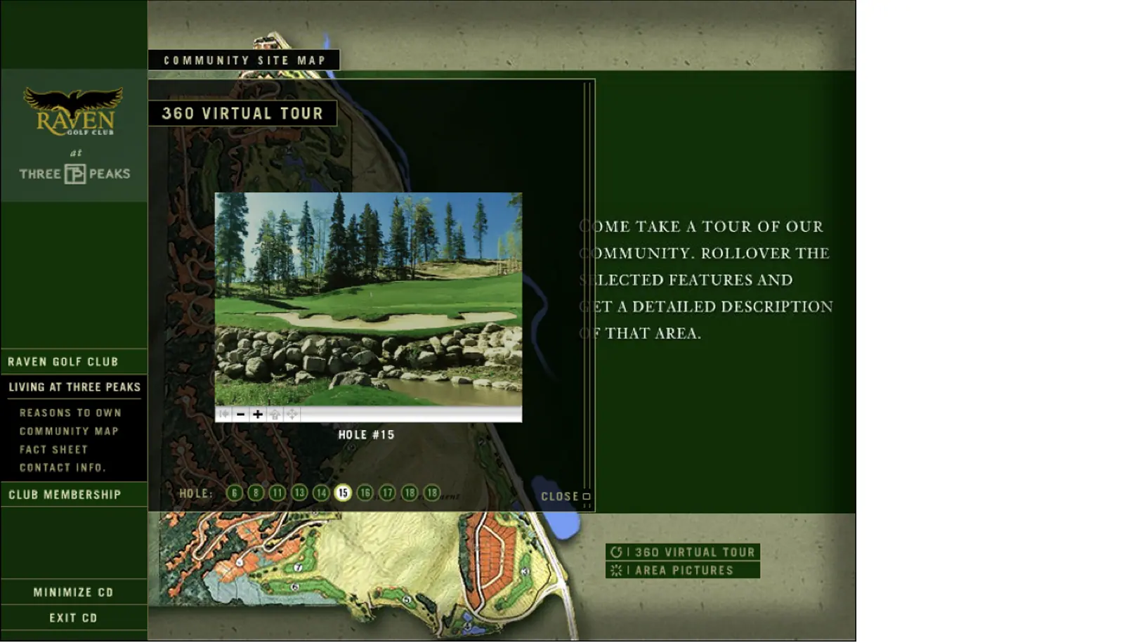 Raven Golf Club at Three Peaks CD-ROM