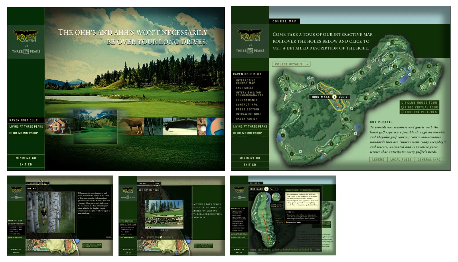 Raven Golf Club at Three Peaks CD-ROM