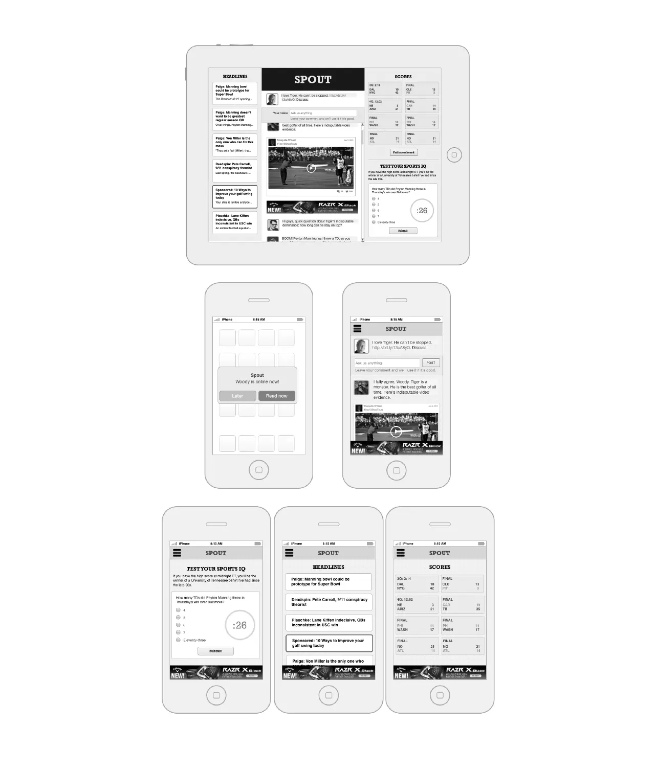 Spout Logo and App Design