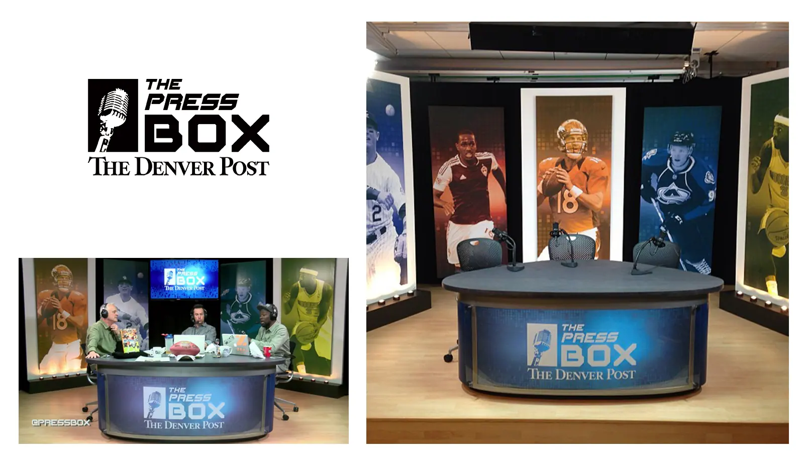 The Press Box Talk Show Set Design
